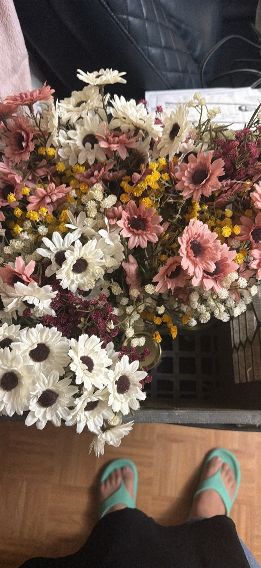 Rustic Mason Jar Floral Centerpieces with Fairy Lights 🌸✨