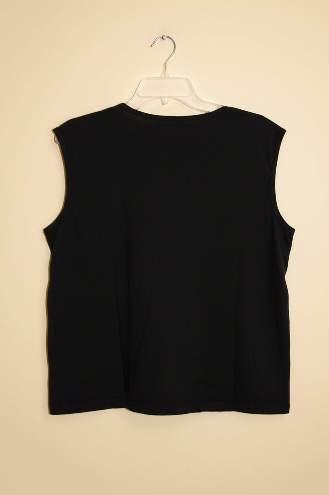 Dickies black sleeveless muscle tank back view