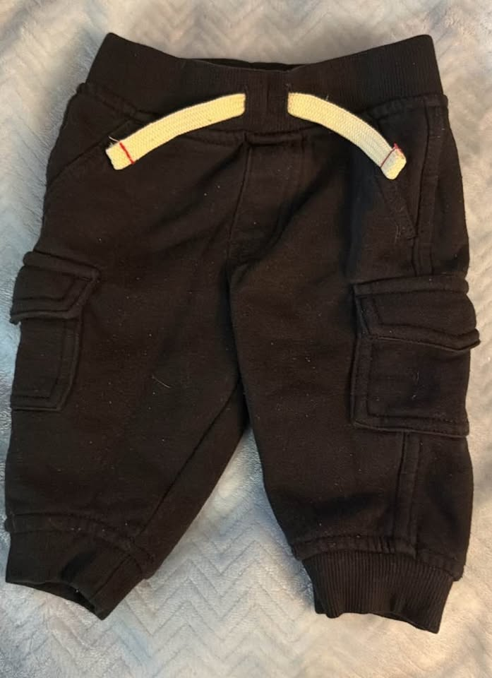 Wrangler Gray & Black Baby Outfit Set - 6 Months
