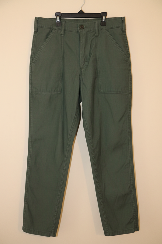 Stan Ray Made in USA Utility Pants | Olive Green | Waist 33.5"