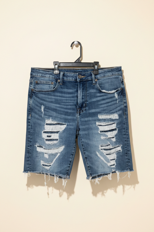 American Eagle Outfitters Distressed Denim Cutoff Shorts | Men's 32