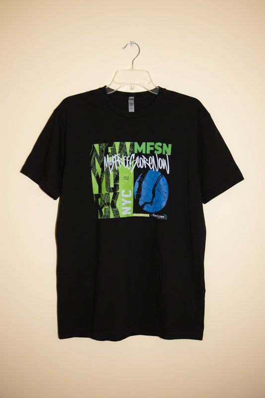 Next Level Apparel Black Graphic T-Shirt | Size Large