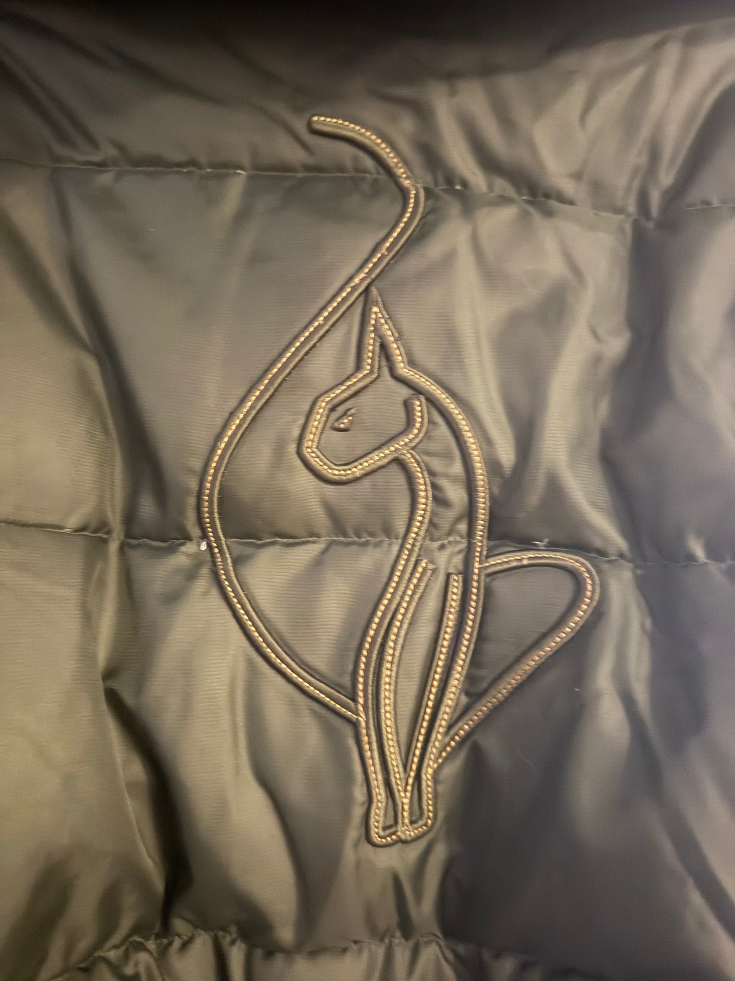Baby Phat Women's Convertible Puffer Jacket with Faux Fur Hood | Size Small
