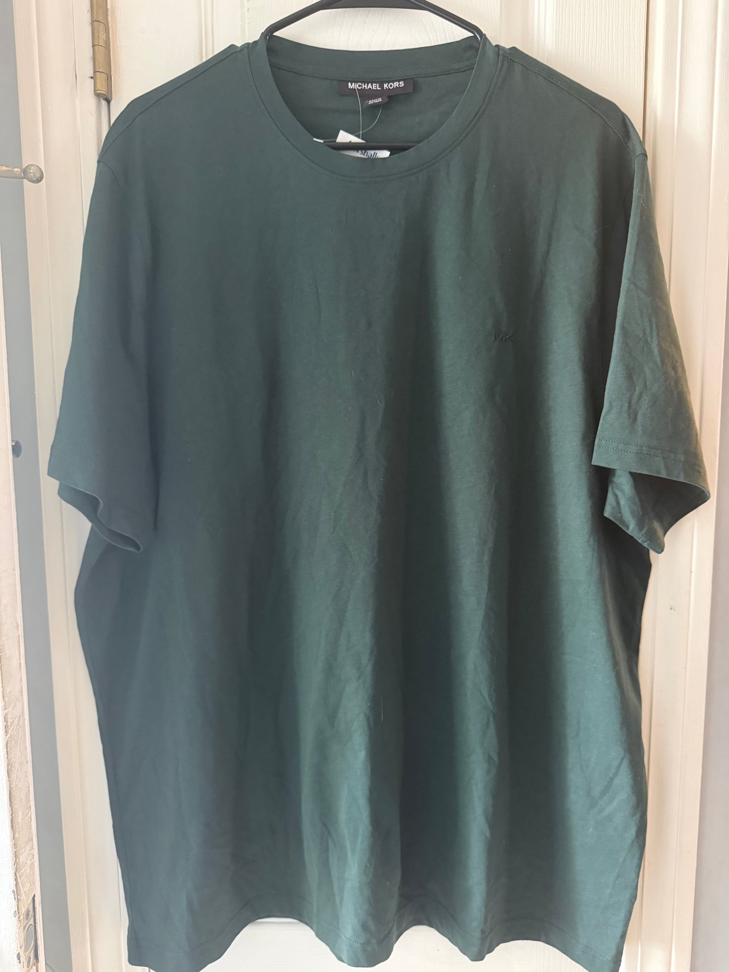 Michael Kors Men's Dark Teal Crew Neck T-Shirt - Size XXL