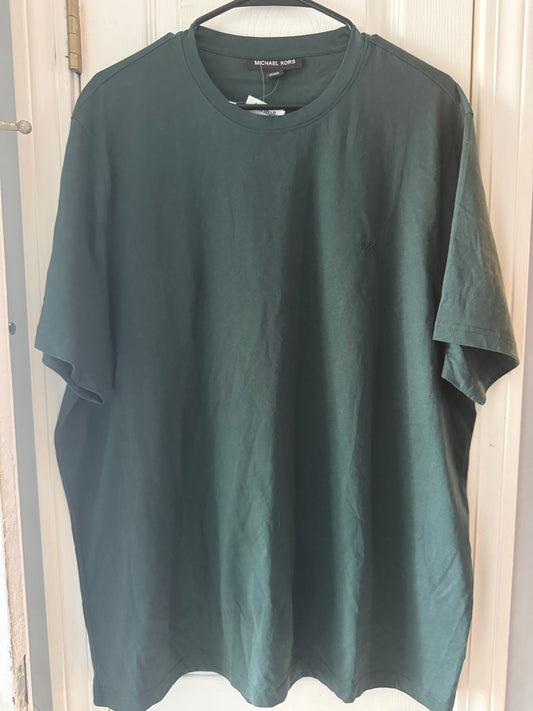 Michael Kors Men's Dark Teal Crew Neck T-Shirt - Size XXL