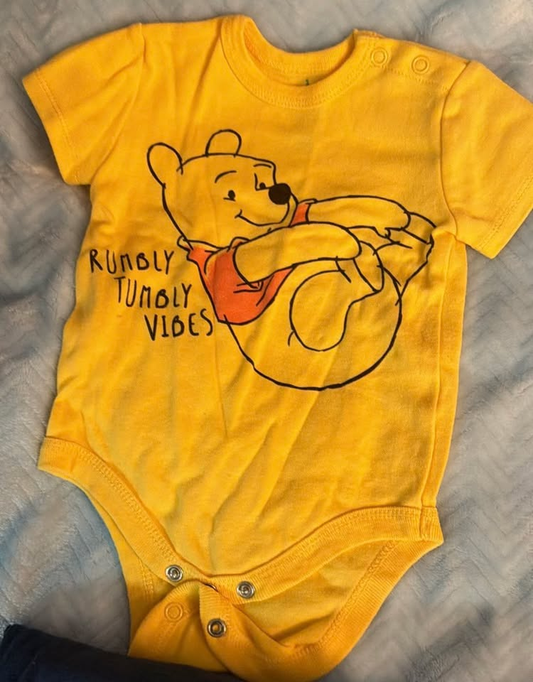 Winnie the Pooh Baby 2-Pack Short Sleeve Onesies - 3-6 Months