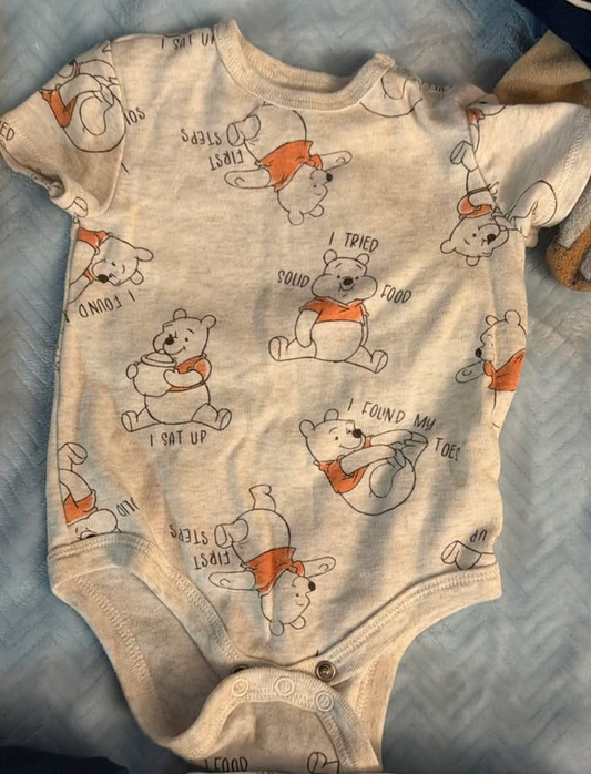 Winnie the Pooh Baby 2-Pack Short Sleeve Onesies - 3-6 Months