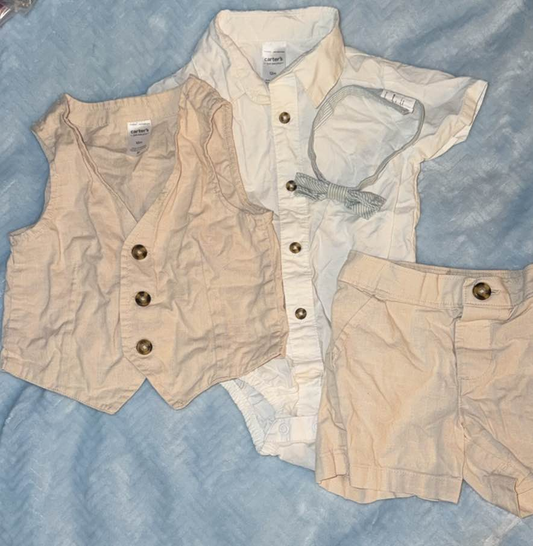 Carter's Baby Boy 4-Piece Dressy Outfit Set - 12 Months